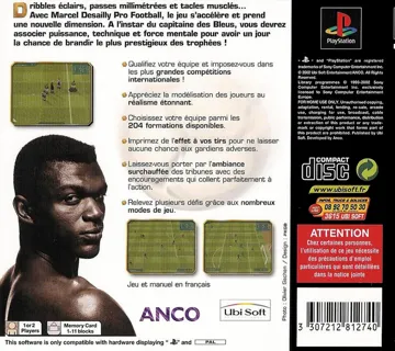 Marcel Desailly Pro Football (FR) box cover back